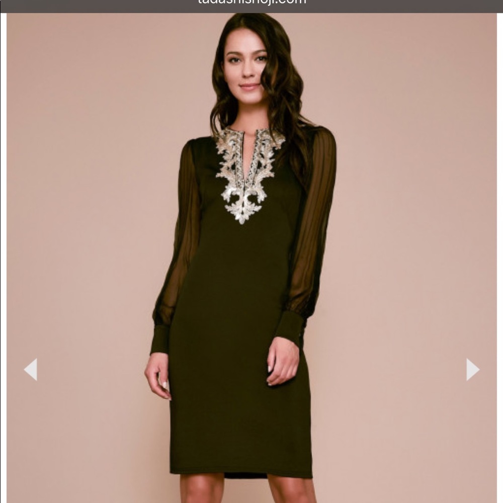 Beautiful black with gold cocktail dress